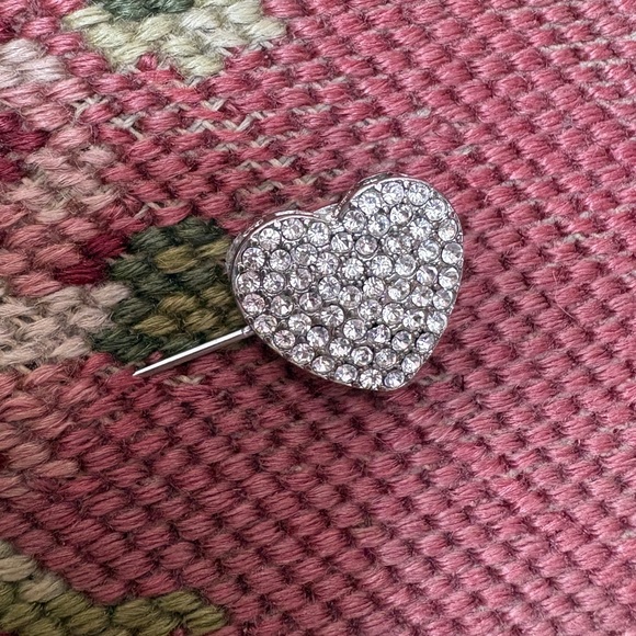 Crystal Heart Stick Pin - Picture 2 of 5